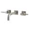 Kingston Brass KS6128DL Two-Handle Wall Mount Bathroom Faucet, Brushed Nickel KS6128DL - alternate 1